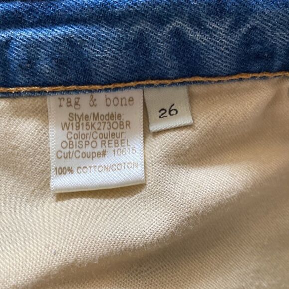 Rag & Bone distressed jean cut off shorts with pockets size 26 - Picture 5 of 5